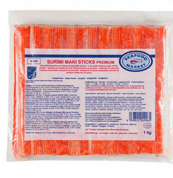 MSC Surimi Maki Sticks Premium  18cm op 1 kg (26 szt) BOX 10x1kg