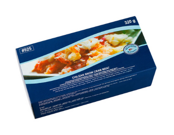 Chilijski śnieżny krab, gotowane mięso, 30 x 320g BOX