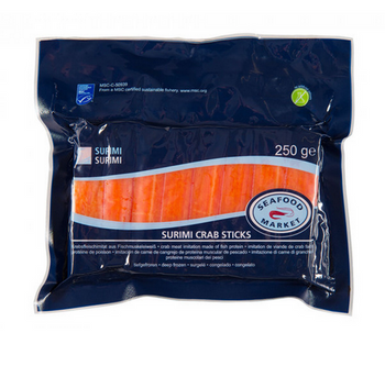 MSC Surimi Crab Sticks 77 mm op 250g ( 16 szt) BOX 40x250g