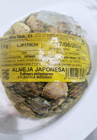 Małża Japońska, Almeja Japonesa, Vongole Verace, siatka 1kg, 5kg BOX